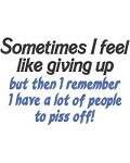Giving Up